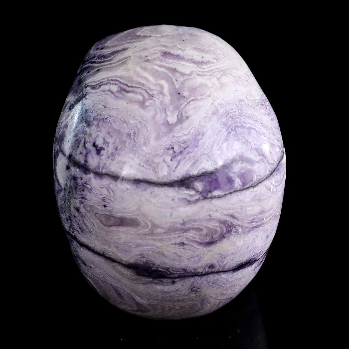3.0" Purple Malachite Crystal Skull Carving  #SKH30097