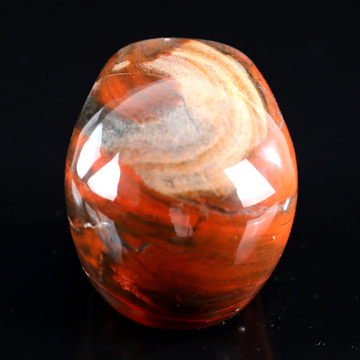 3.0" Red Jasper Crystal Skull Carving  #SKH30104