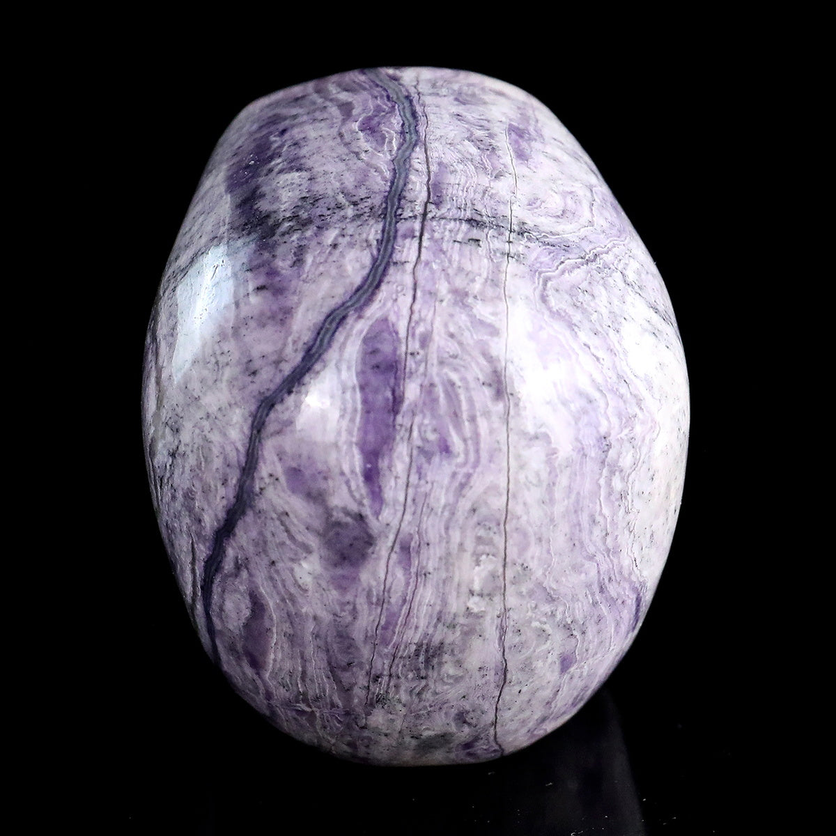 3.0" Purple Malachite Crystal Skull Carving  #SKH30100