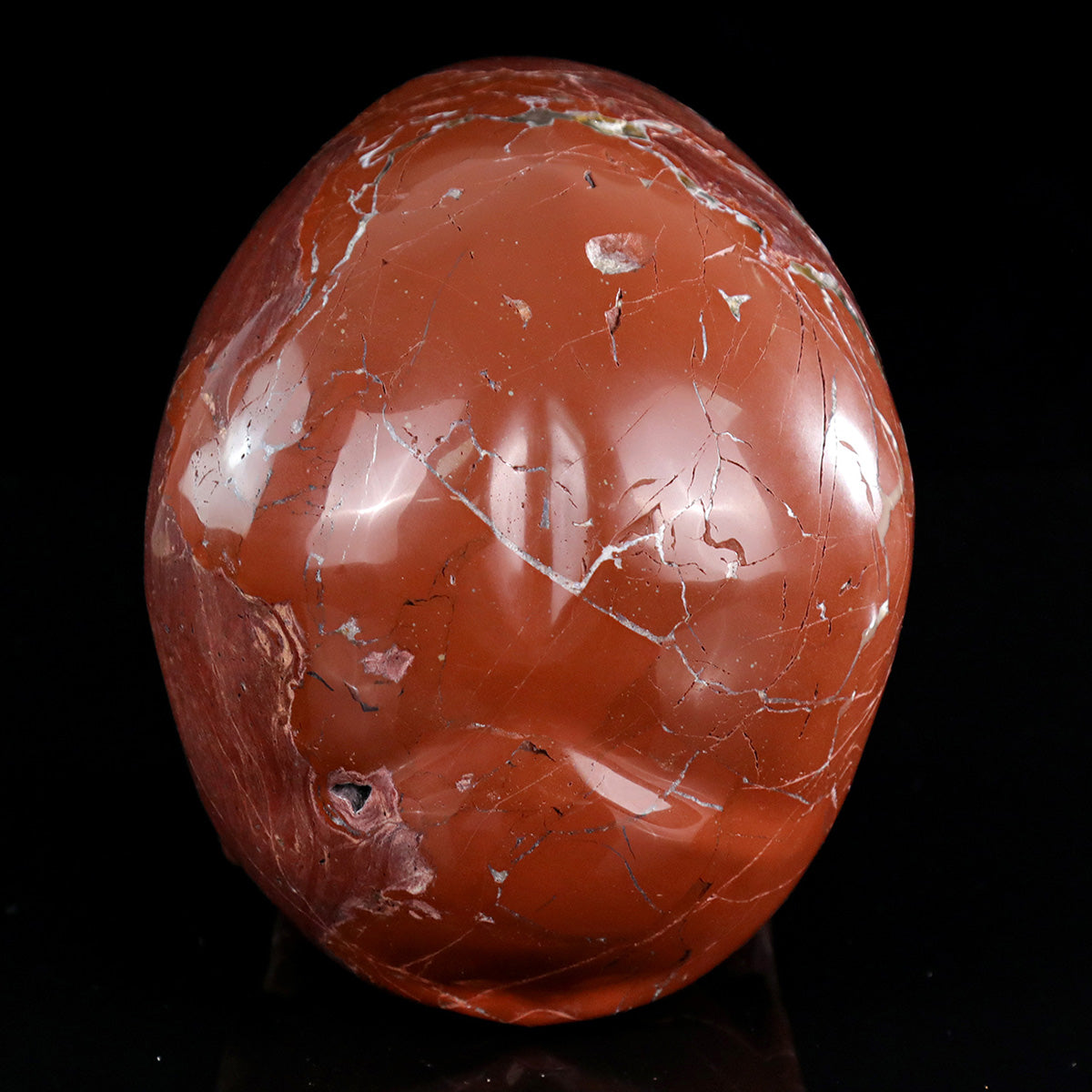 8.0" Volcanic Agate Crystal Skull Carving  #SCS0023