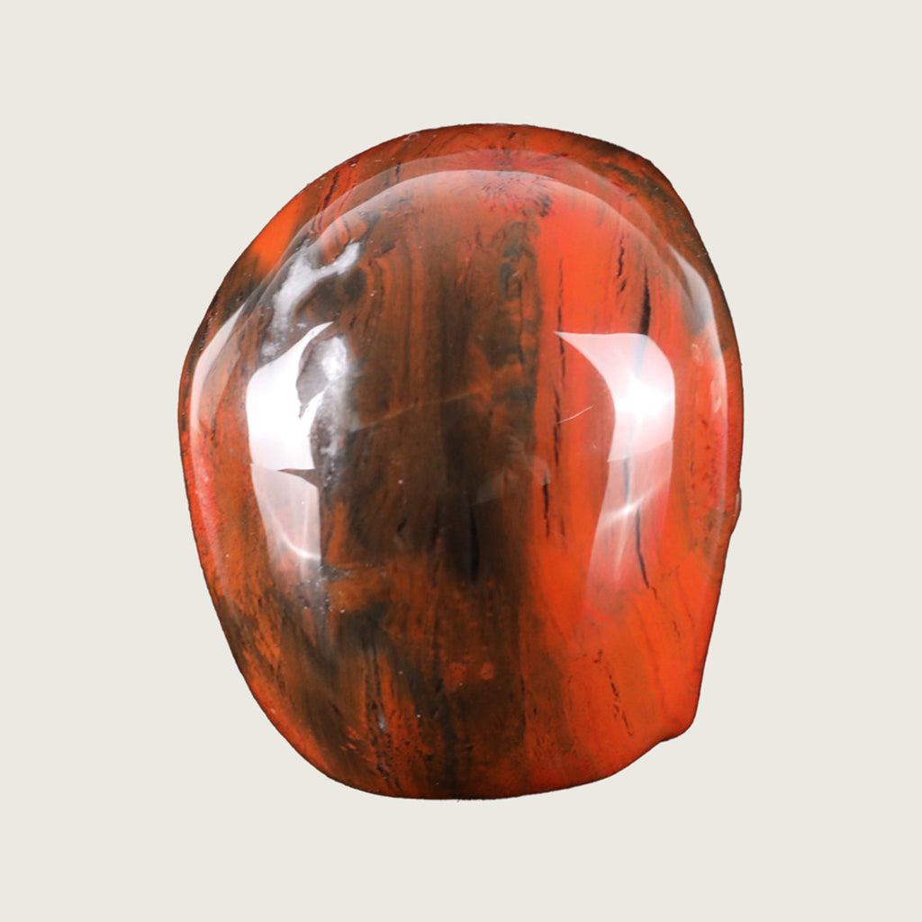 3.0" Red Jasper Crystal Skull Carving  #SKH30075