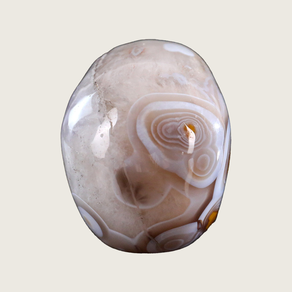3.0" Red Crazy Lace Agate Human Skull Carving  #SKH30010
