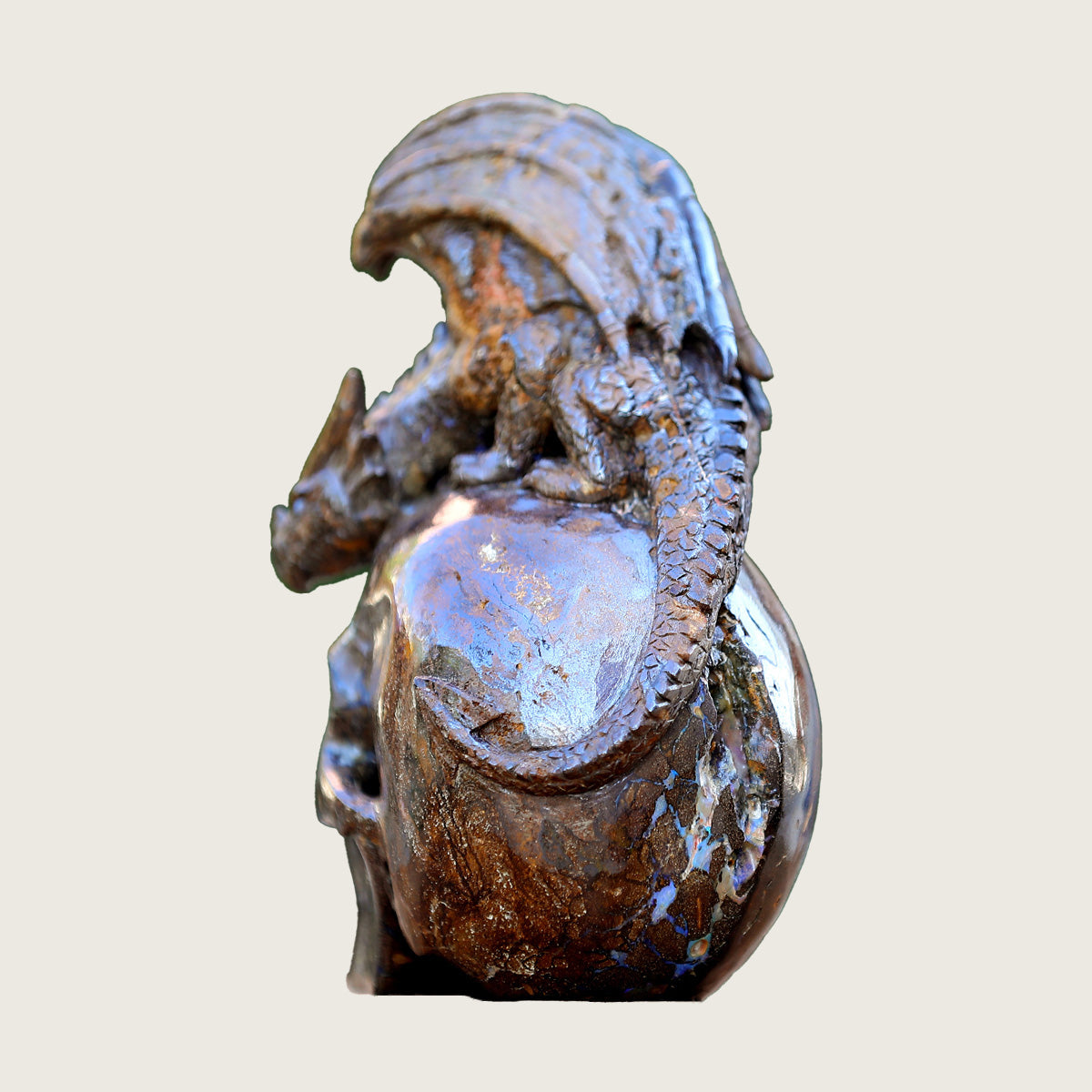 4.9" Opal Ptersaur Skull Carving  #SCS0013