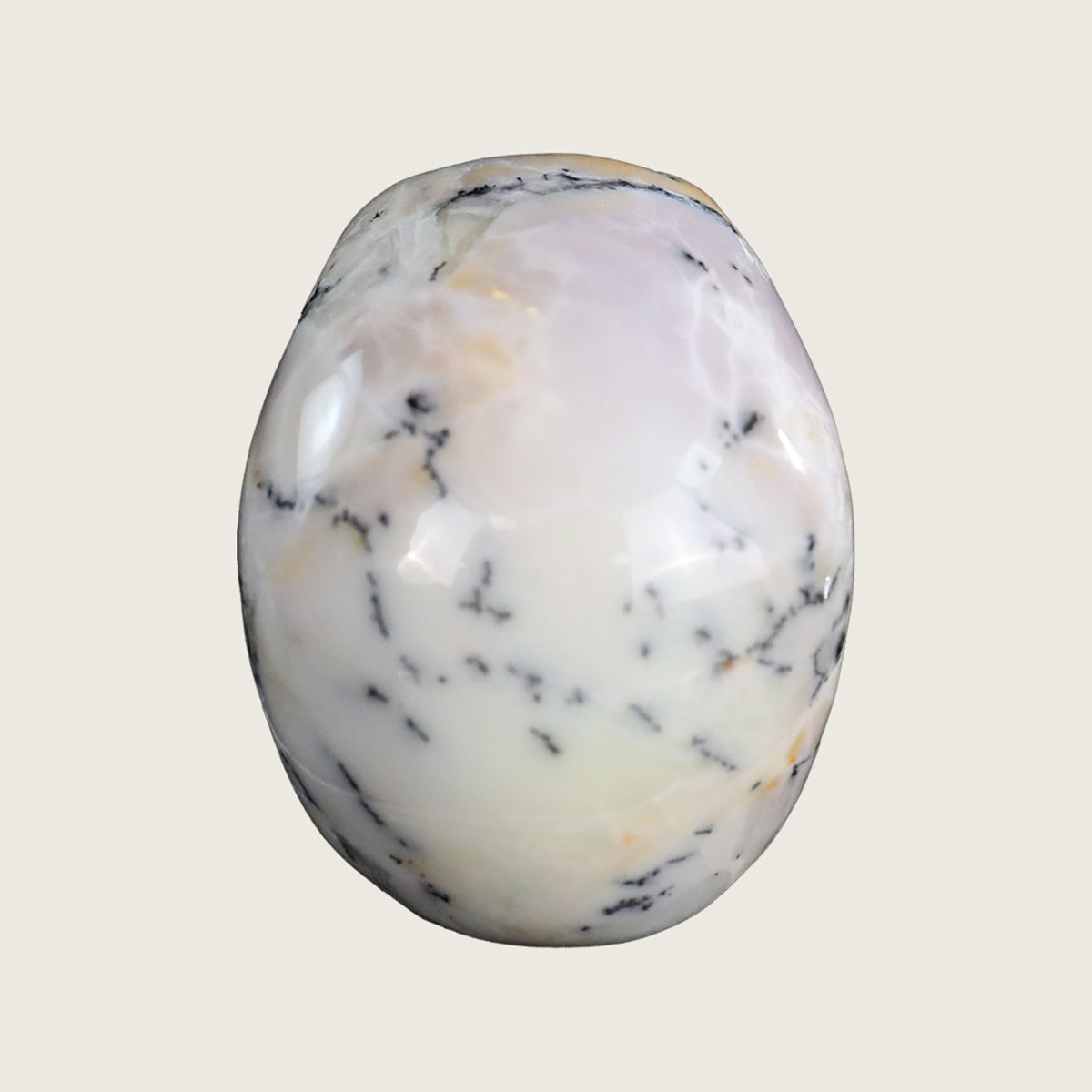 2.2" White Opal Crystal Skull Carving  #SKH22066