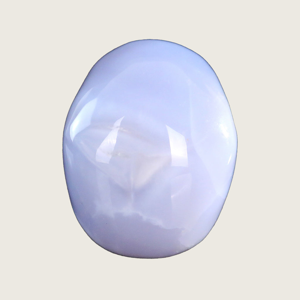 2.2" Blue Chalcedony Crystal Skull Carving  #SKH22046