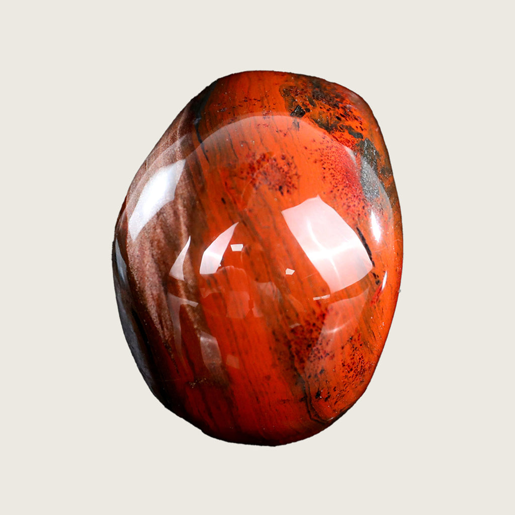 3.0" Red Jasper Human Skull Carving  #SKH30005