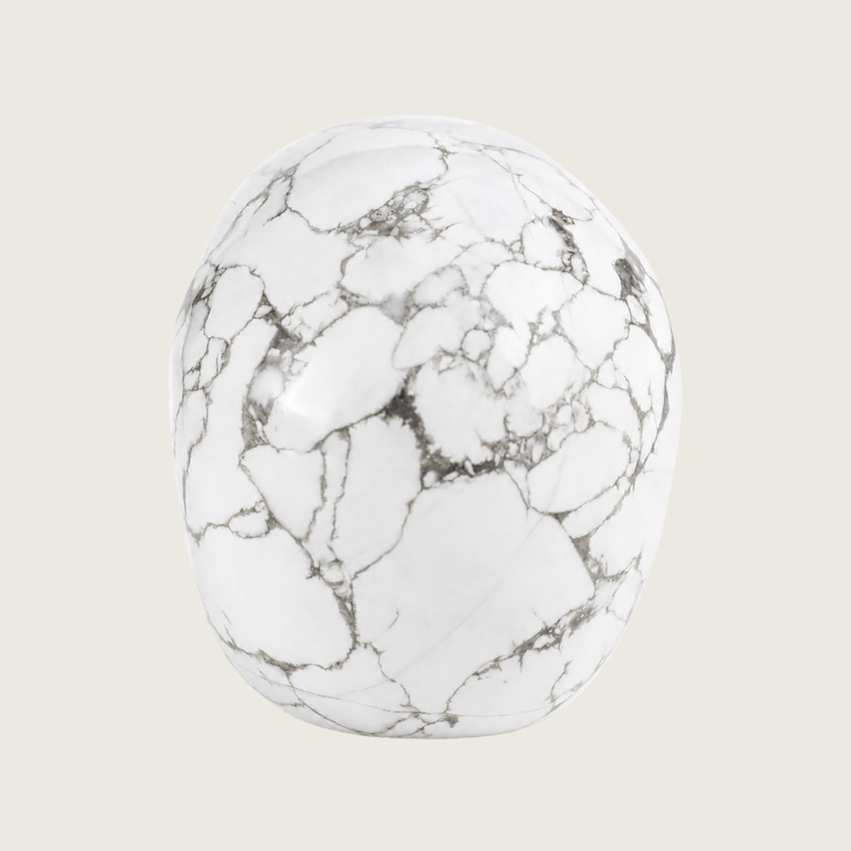 3.0" Howlite Crystal Skull Carving  #SKH30051