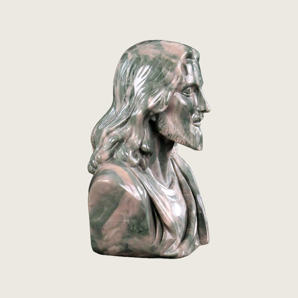 4.2" Jiulong Jade Jesus Carving  #CTC0049