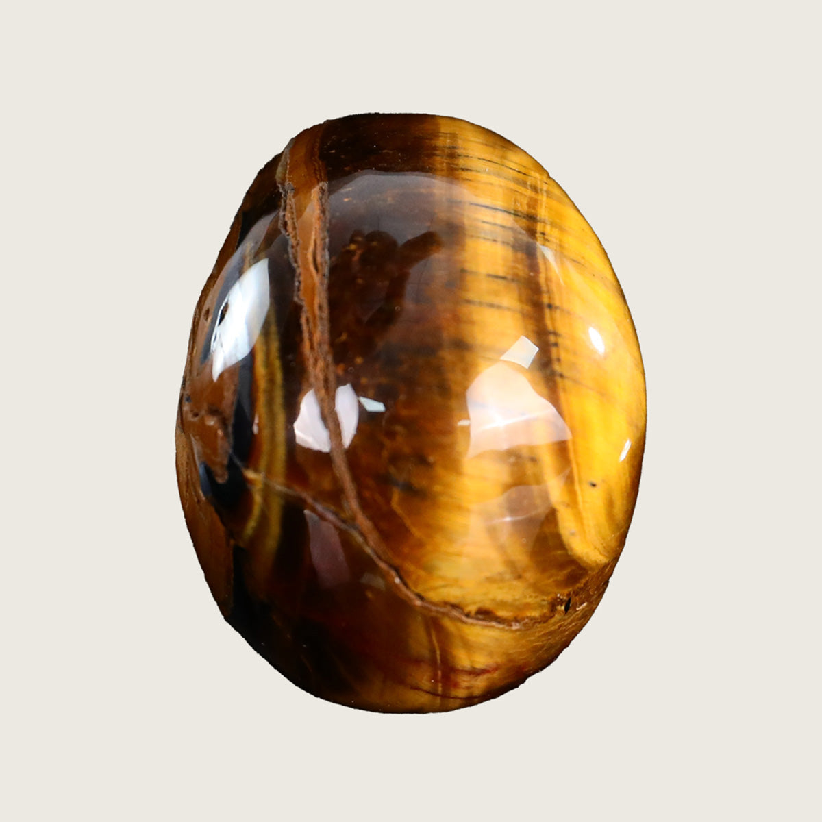 2.2" Tiger Eye Crystal Skull Carving  #SKH22039