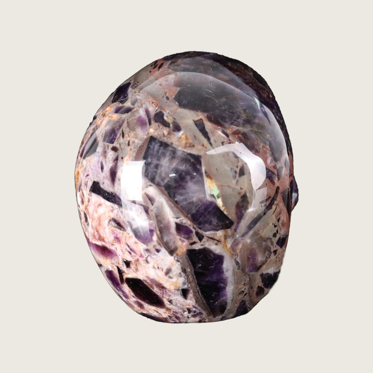 3.0" Dream Amethyst Crystal Skull Carving  #SKH30035