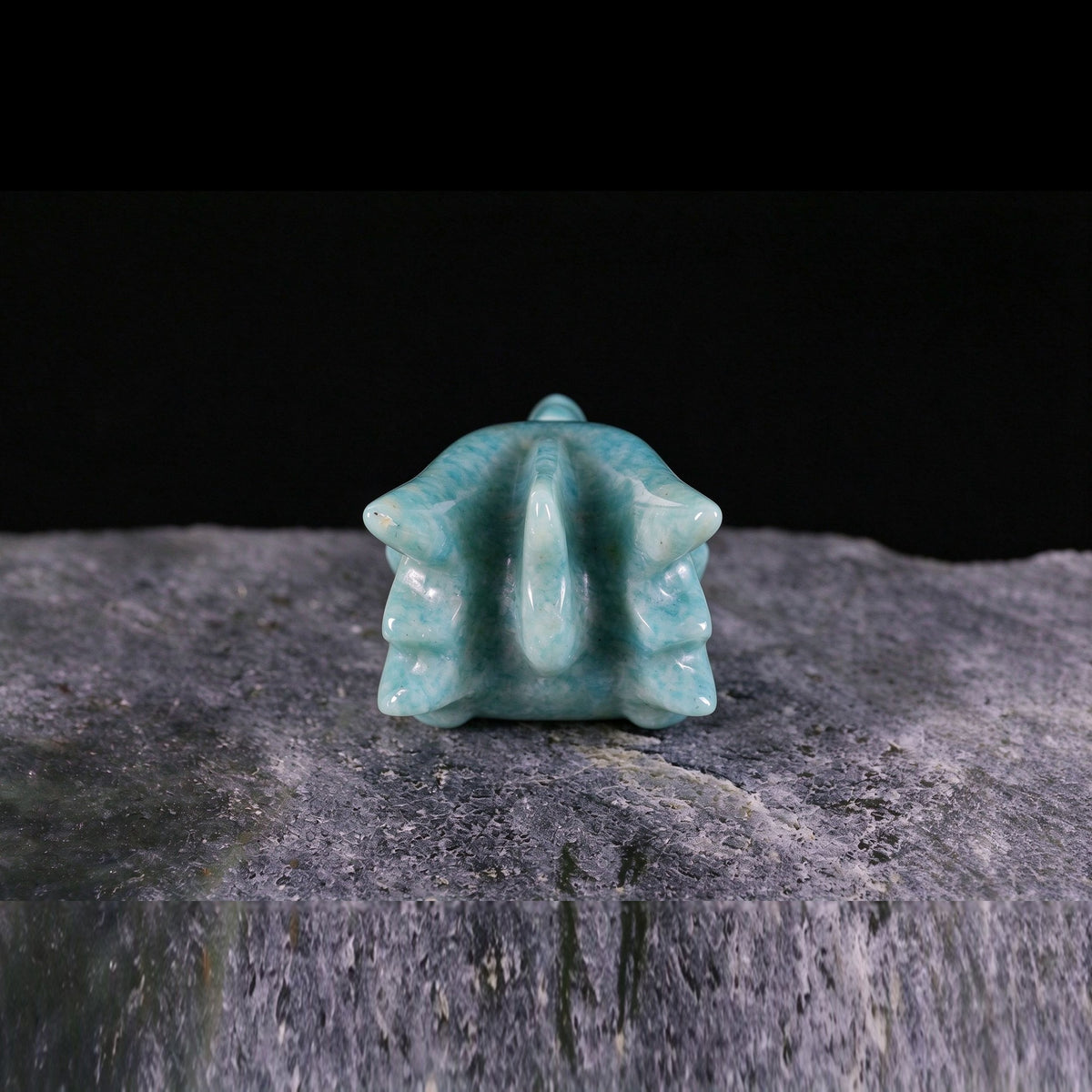 2.5" Amazonite Phoenix Skull Carving  #CSC0027