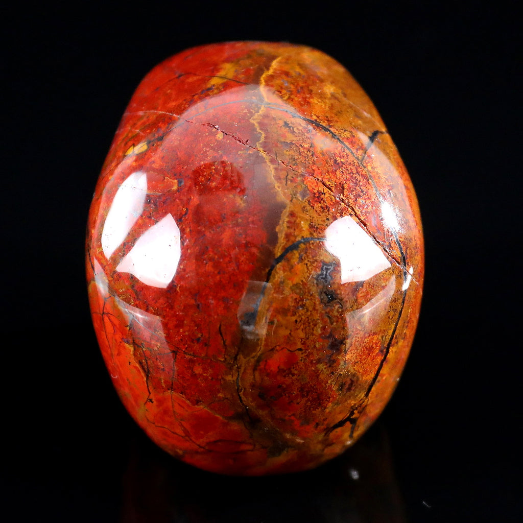 3.0" Red Jasper Crystal Skull Carving  #SKH30095