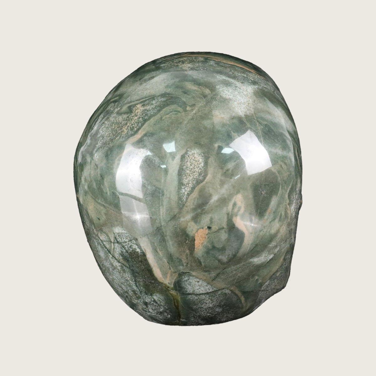 4.5" Nine Dragon Jade Crystal Skull Carving  #SKH45013