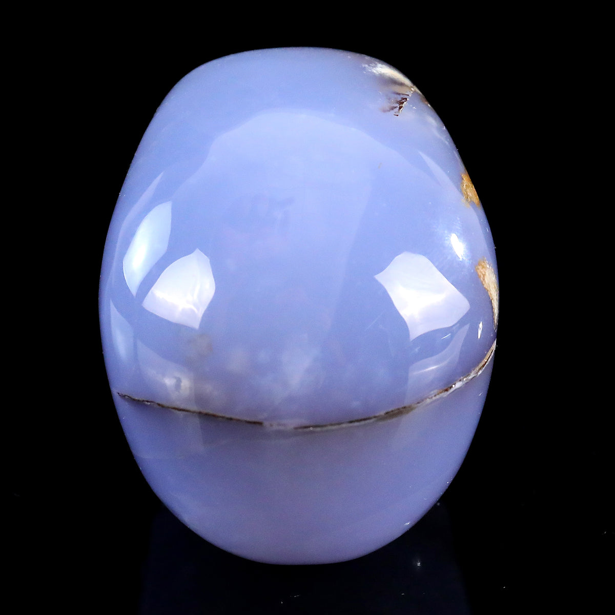 3.0" Blue Chalcedony Crystal Skull Carving  #SKH30105