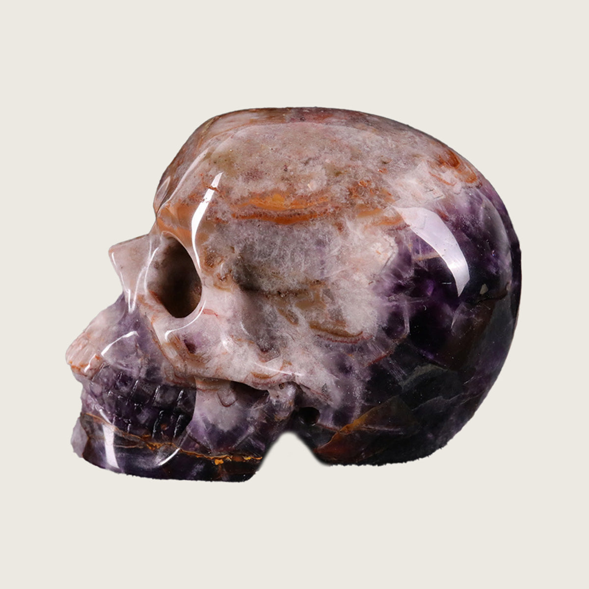 2.2" Amethyst Crystal Skull Carving  #SKH22037