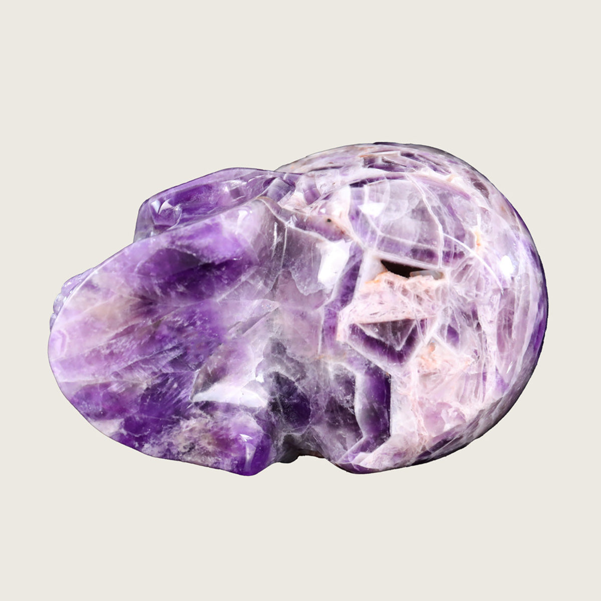 7.0" Dream Amethyst Skull Carving  #SCS0012