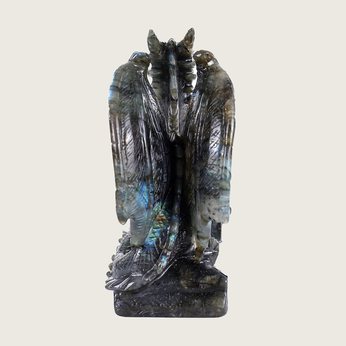 4.3" Labradorite Pterosaur Carving  #CTC0013