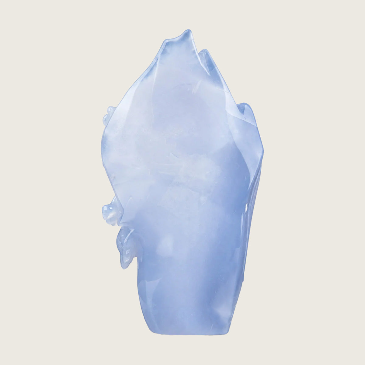 7.7" Blue Chalcedony Crystal Eagle Carving  #CTC0070
