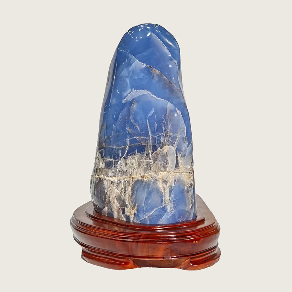 13.0" Blue Chalcedony Polished Stone Carving  #CTC0009