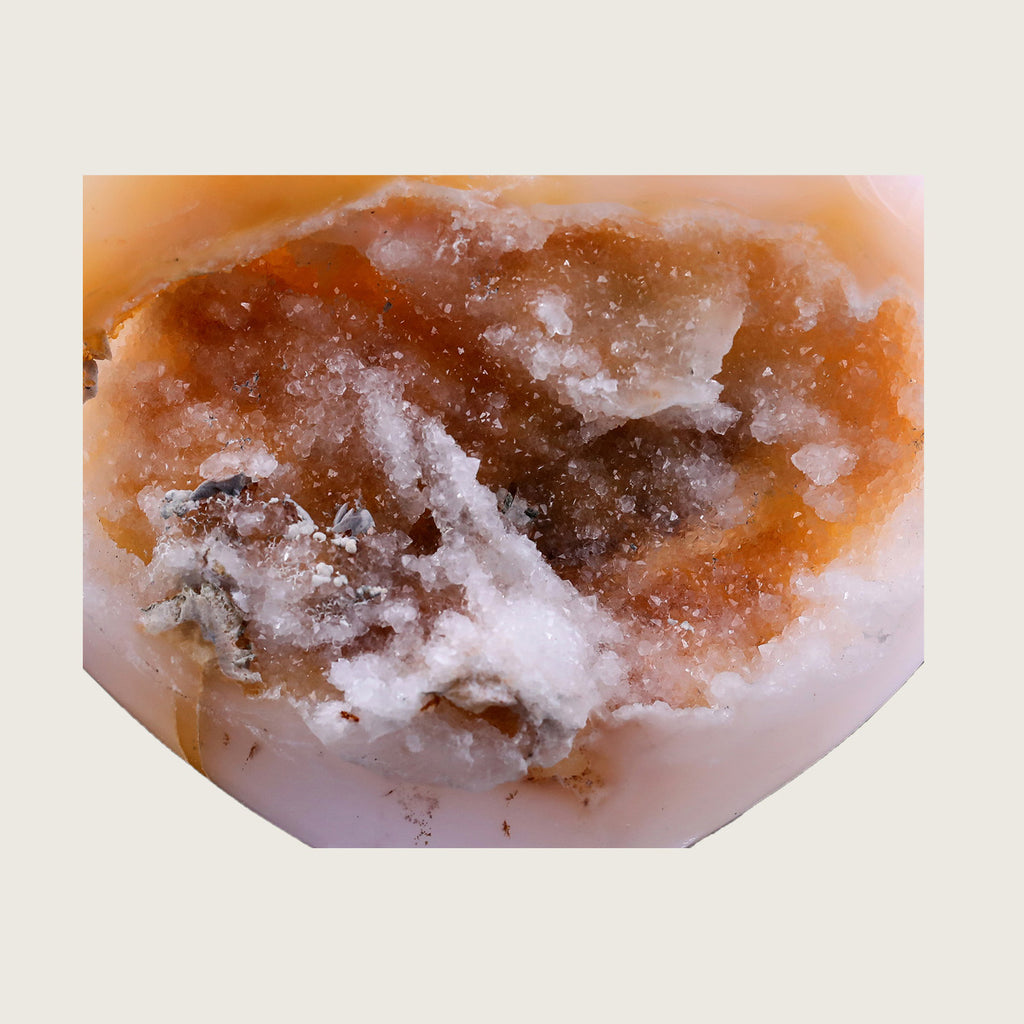 5.5" Blue Chalcedony Heart with Butterfly Carving  #CTC0021