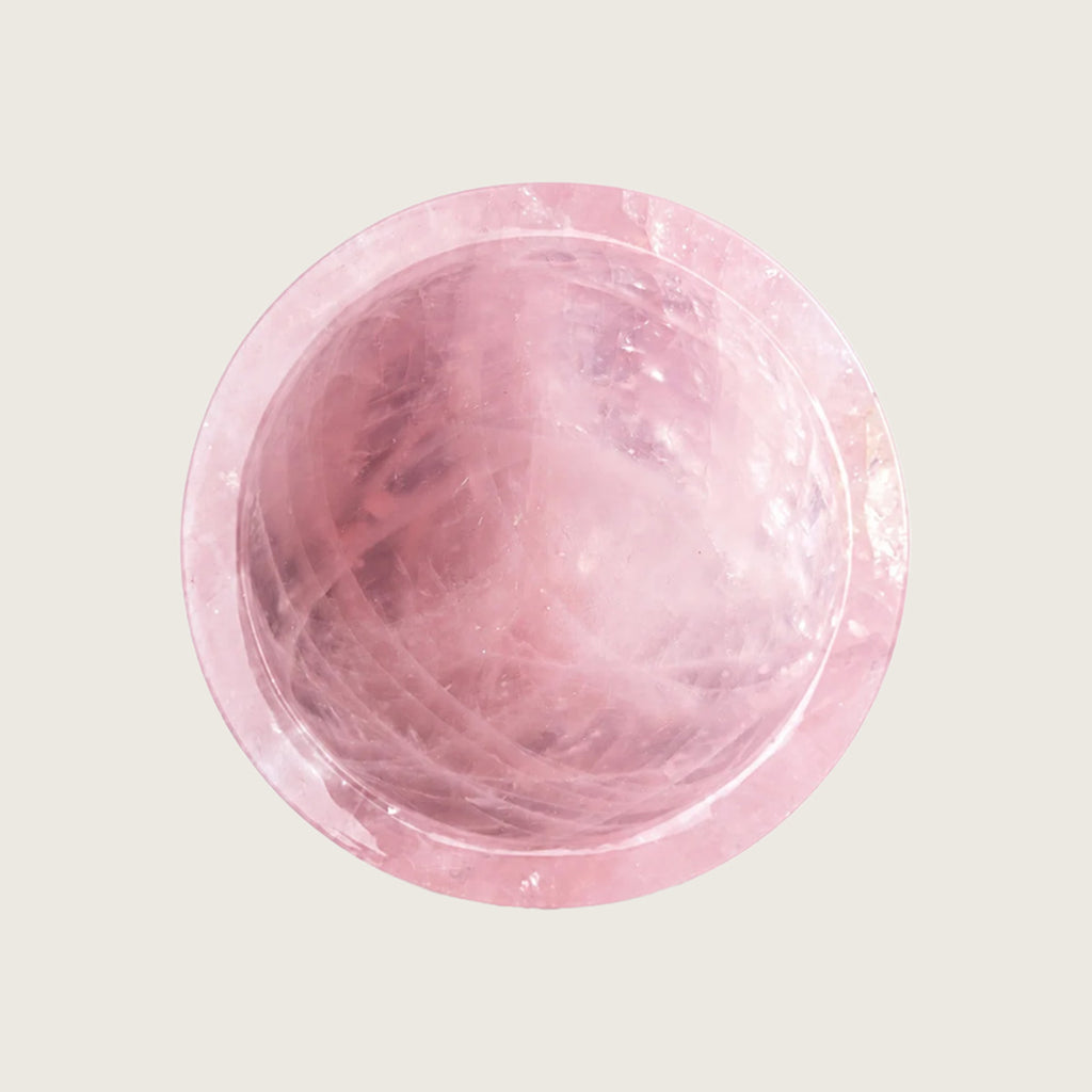 6.0" Rose Quartz Crystal Storage Jar Carving  #CTC0041
