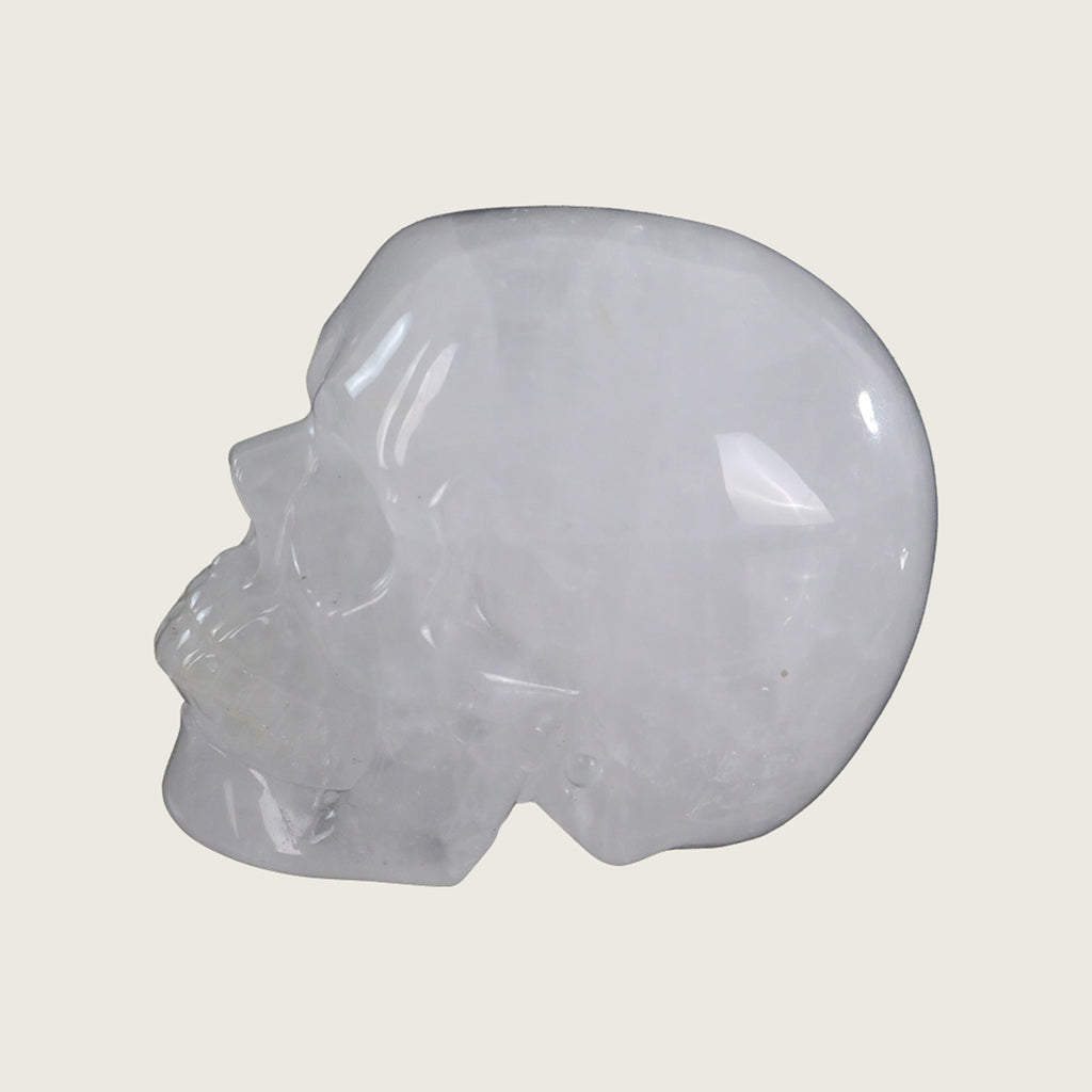 3.0" Angolan Quartz Crystal Skull Carving  #SKH30060