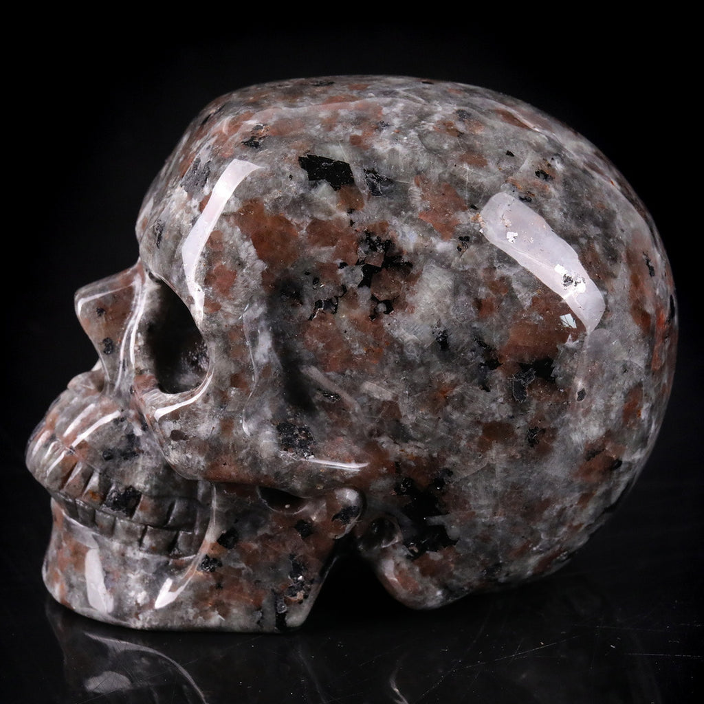 3.0" Yooperlite Crystal Skull Carving  #SKH30101