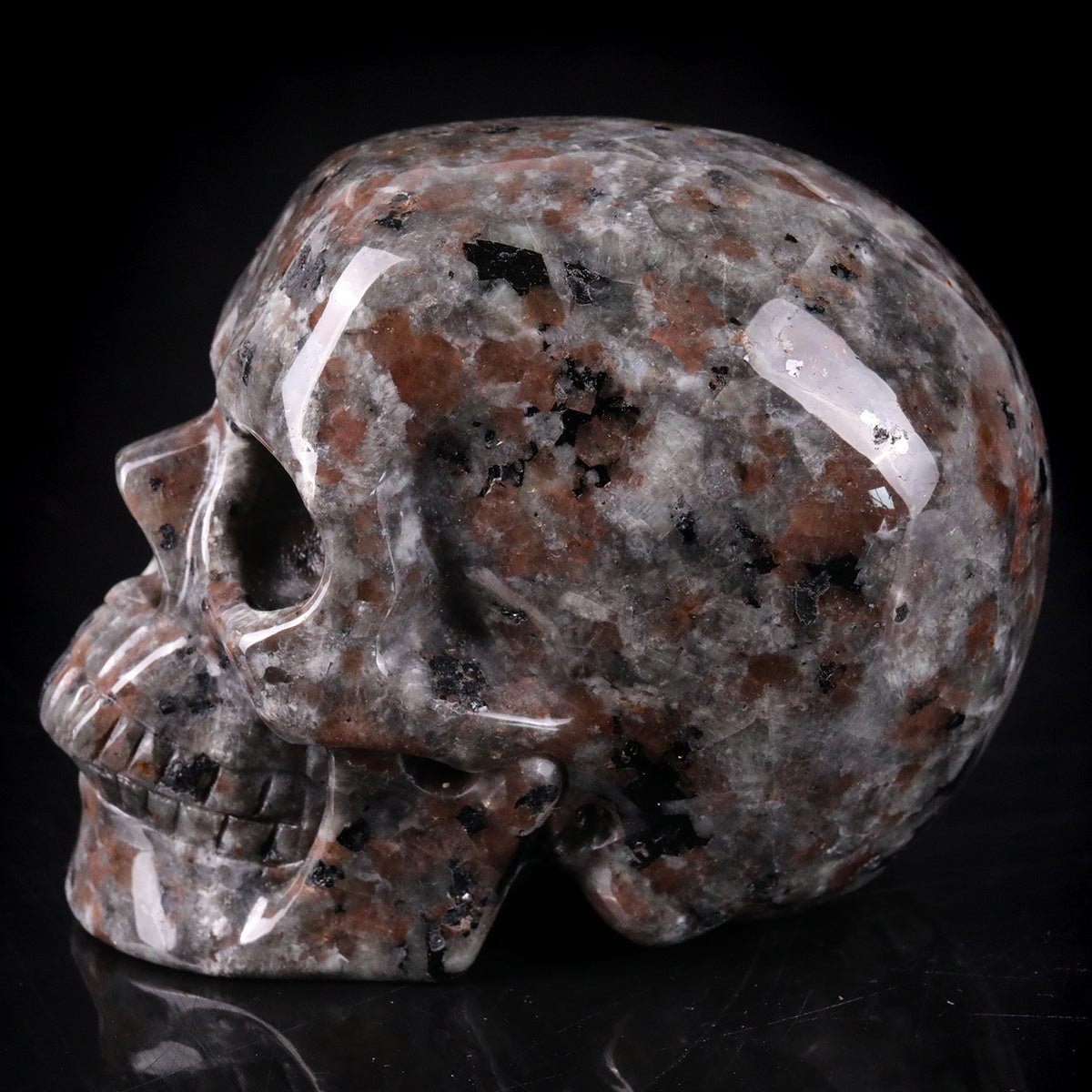 3.0" Yooperlite Crystal Skull Carving  #SKH30101