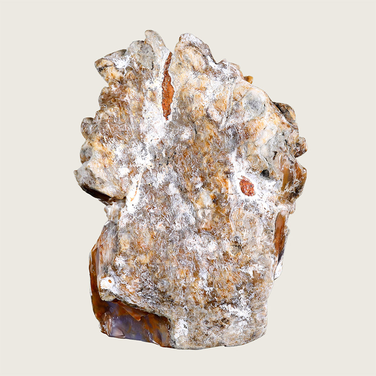 6.0" Chalcedony Jasper Lion Carving  #CTC0002