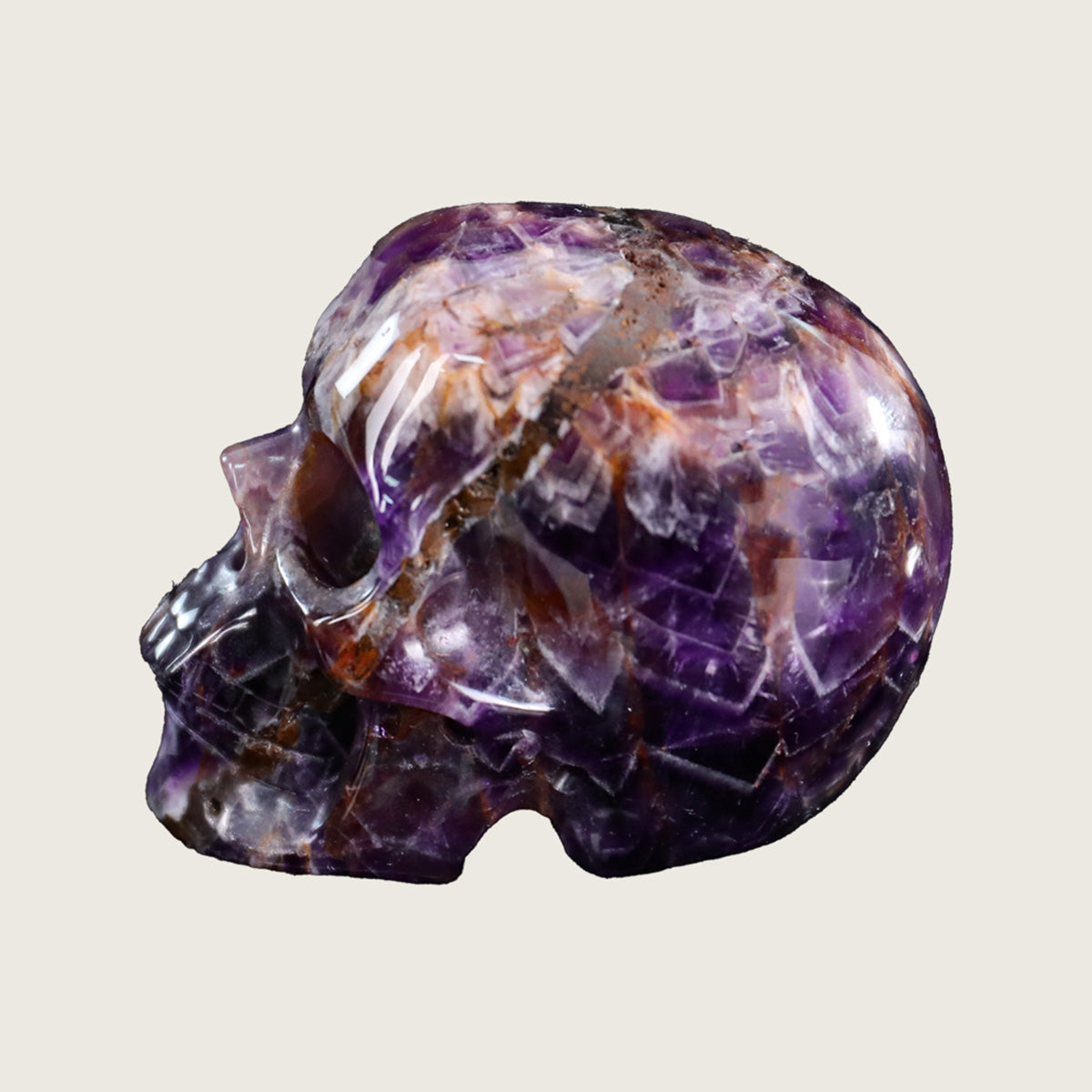 2.2" Amethyst Crystal Skull Carving  #SKH22068