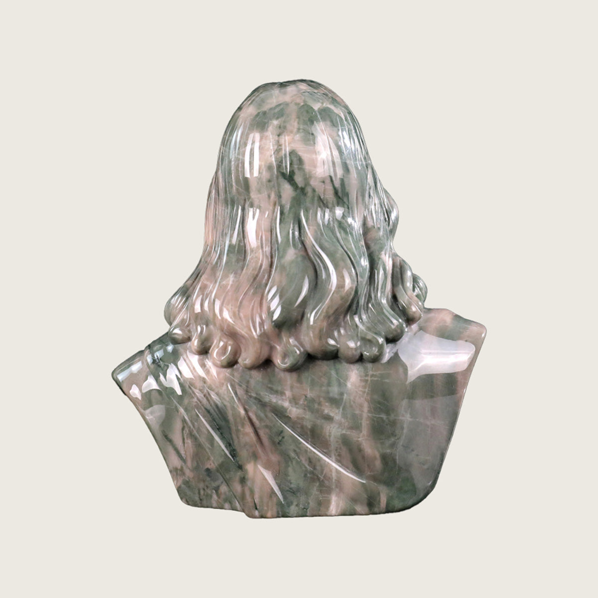 4.2" Jiulong Jade Jesus Carving  #CTC0049