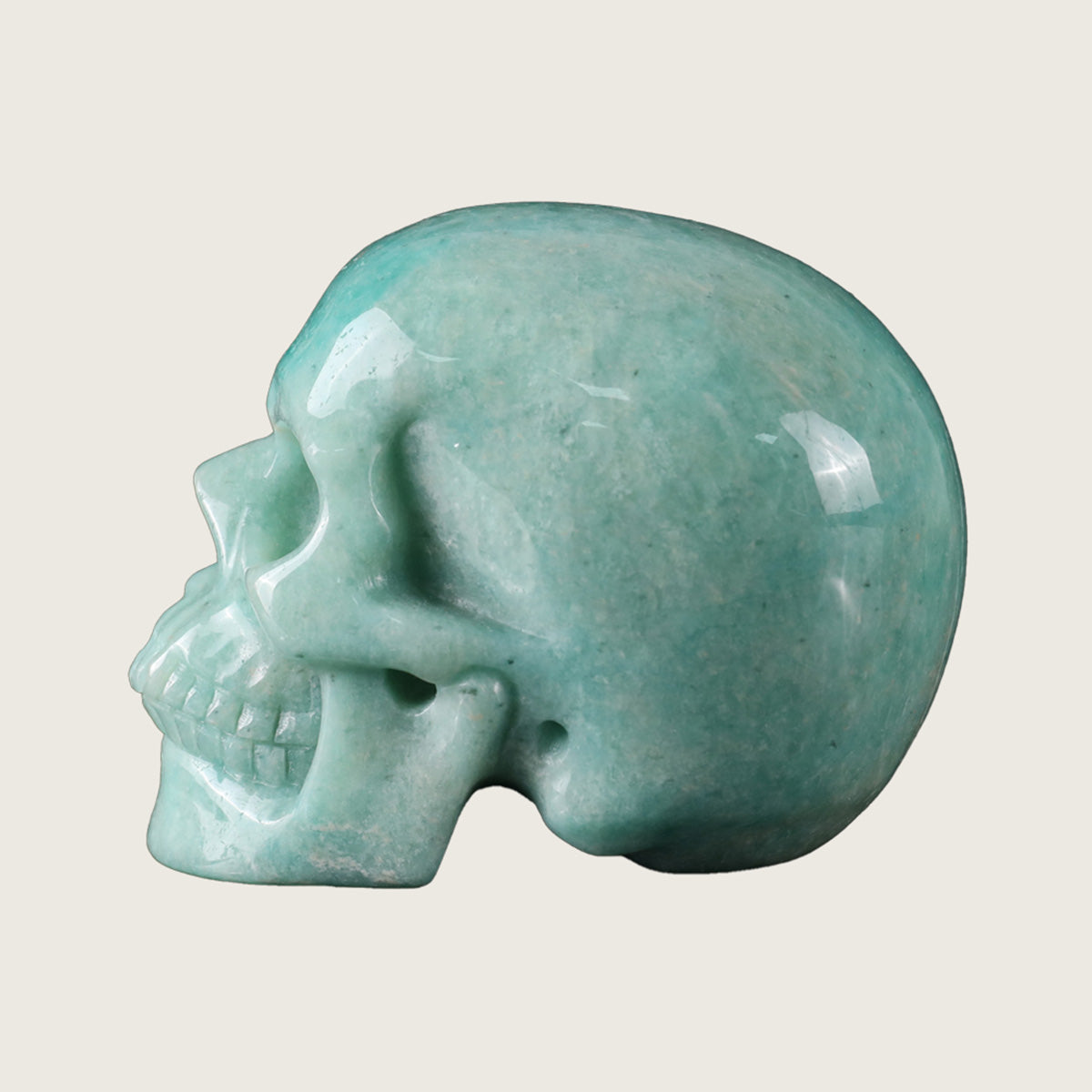 3.0" Amazonite Crystal Skull Carving  #SKH30073