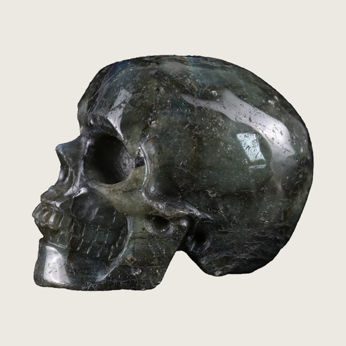 3.0" Labradorite Crystal Skull Carving  #SKH30083