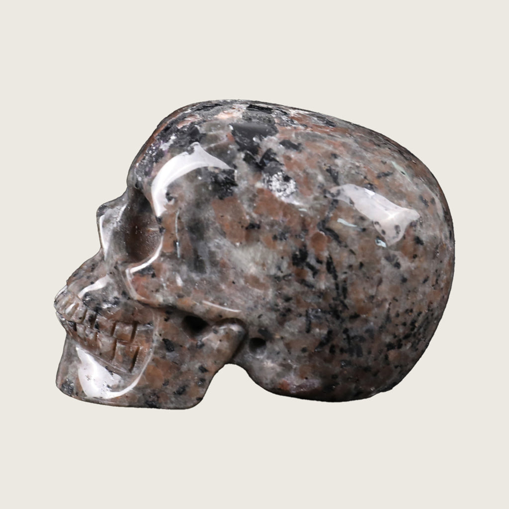 2.2" Yooperlite Crystal Skull Carving  #SKH22057