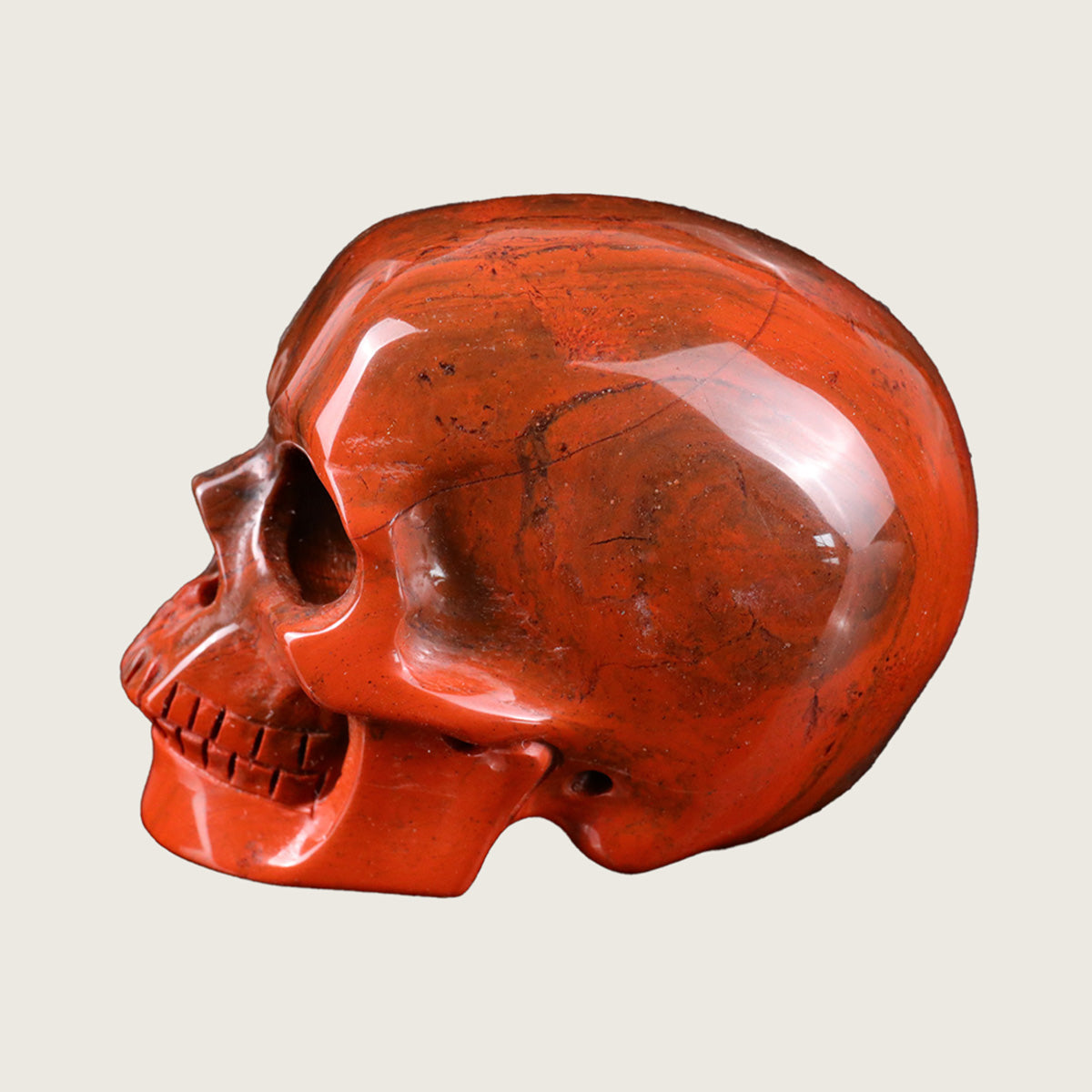 2.2" Red Jasper Crystal Skull Carving  #SKH22029