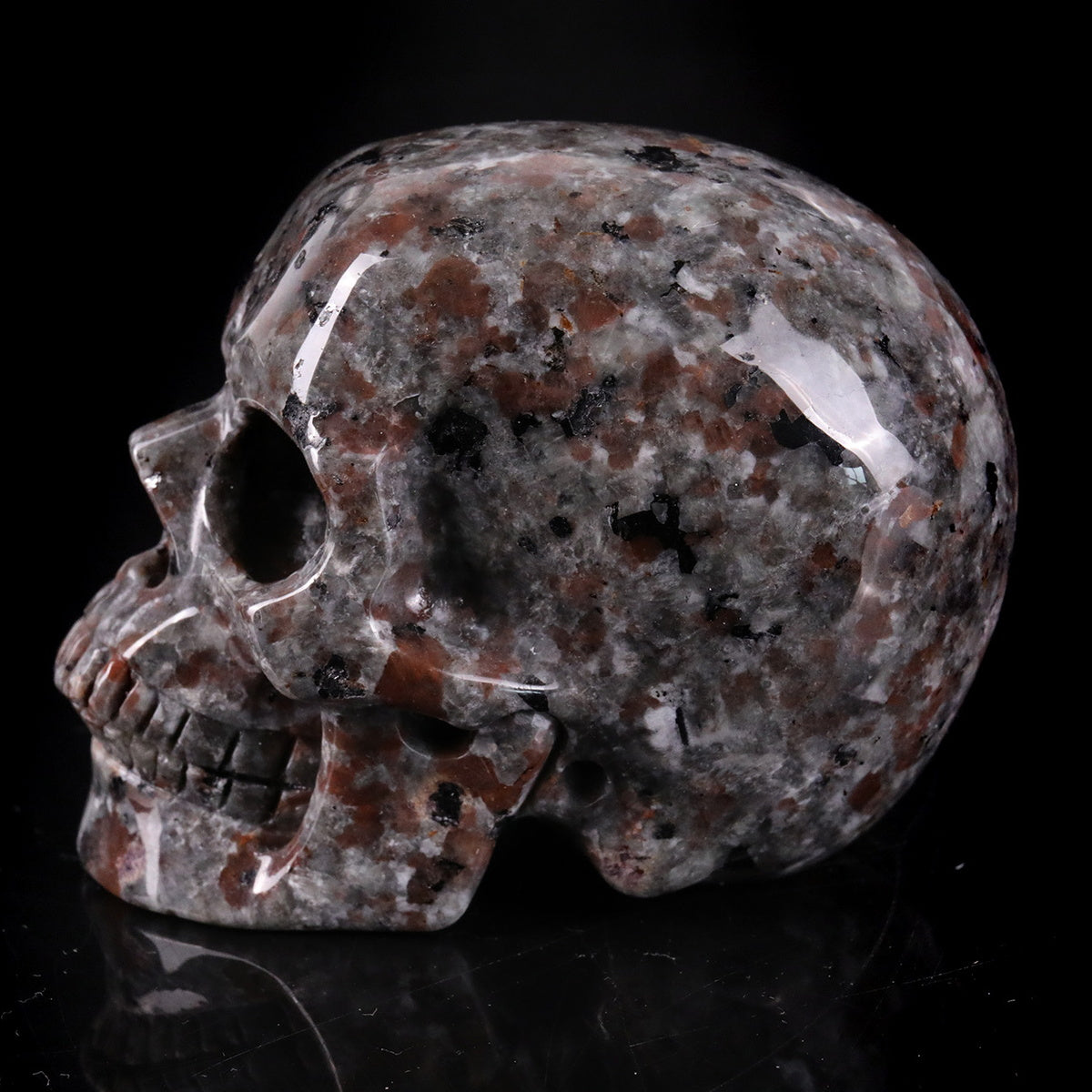 3.0" Yooperlite Crystal Skull Carving  #SKH30094