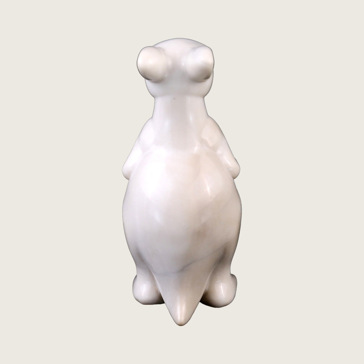 1.9" Ivory Jade Kangaroo Carving  #CHA0006