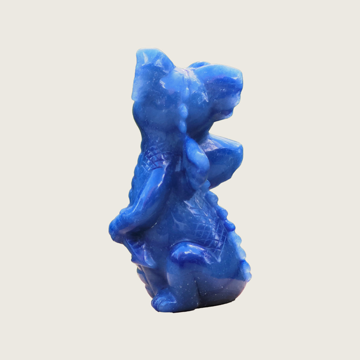 1.8" Blue Aventurine Baby Dragon Carving  #CHA0013