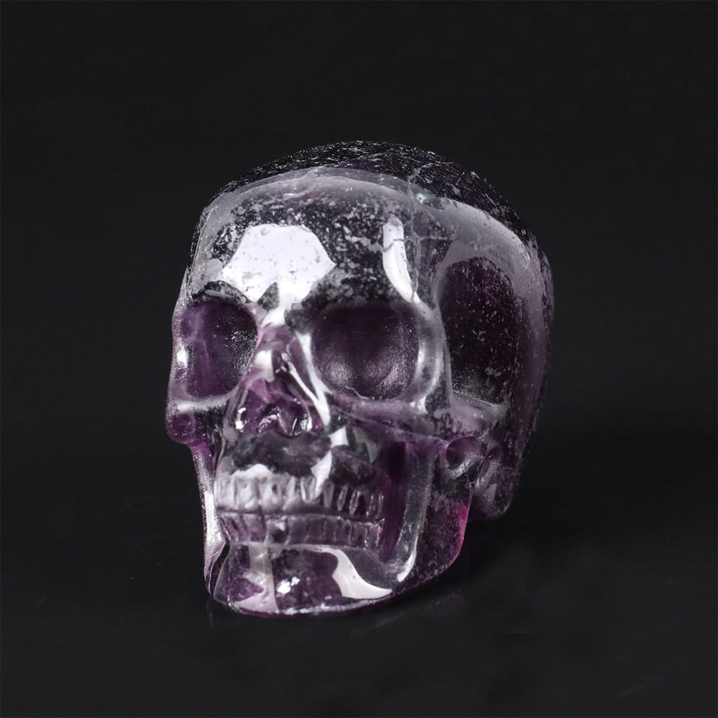 2.2" Amethyst Crystal Skull Carving  #SKH22076