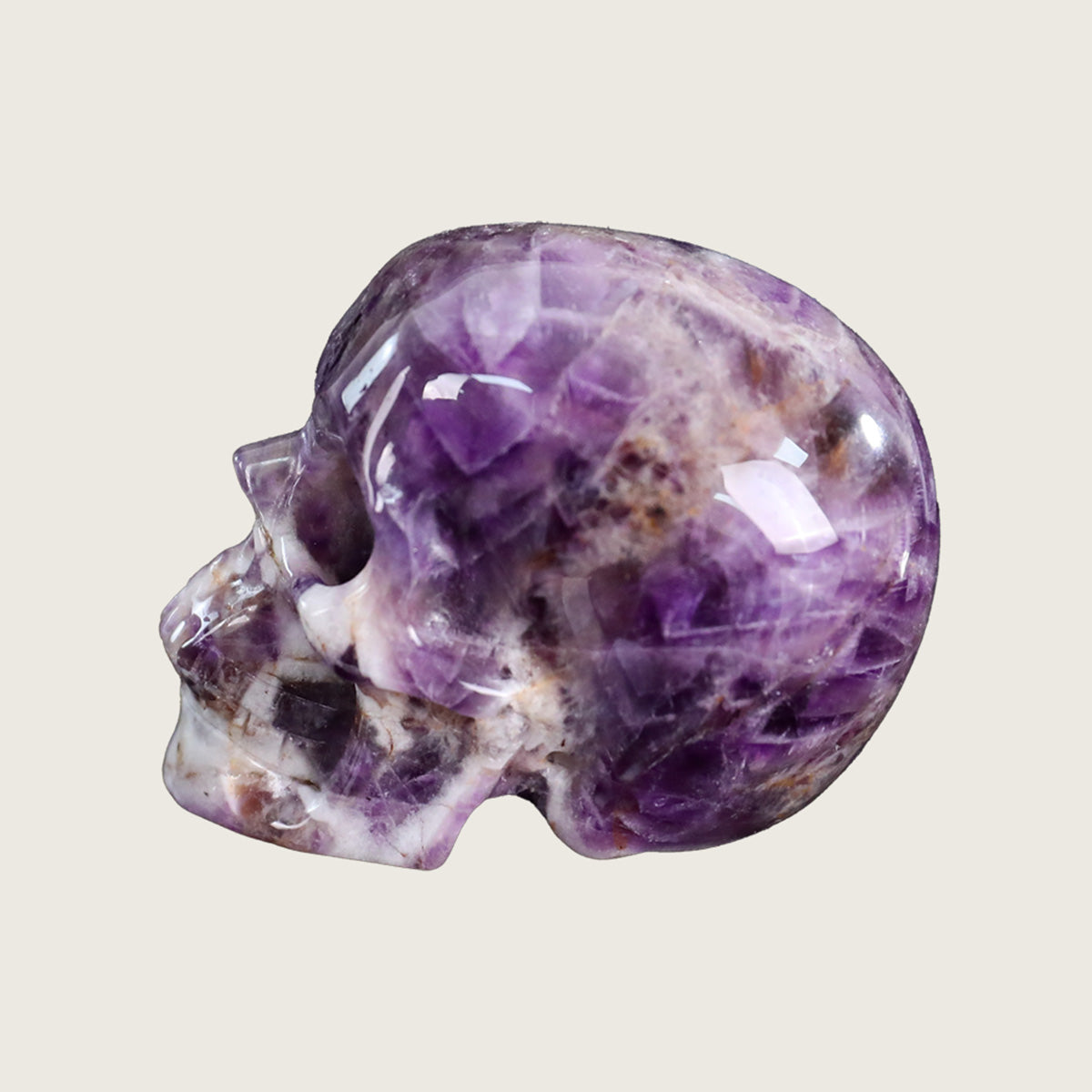 2.2" Amethyst Crystal Skull Carving  #SKH22054
