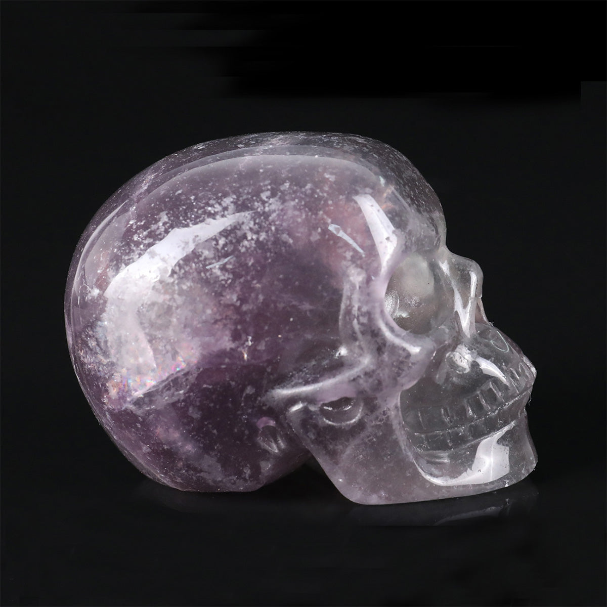 2.2" Fluorite Crystal Skull Carving  #SKH22077