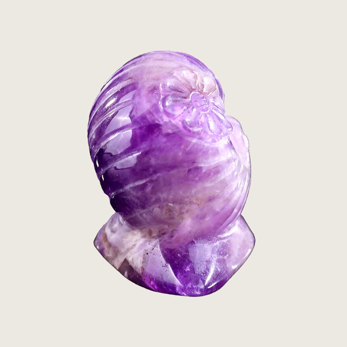 3.0" Amethyst Snail Carving  #CHA0019