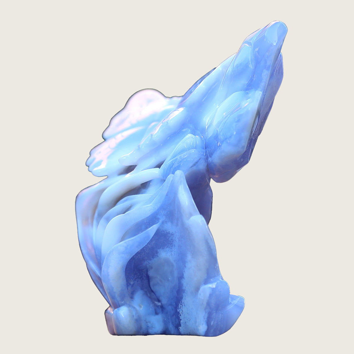 4.7" Blue Lace Agate Butterfly #CTC0014
