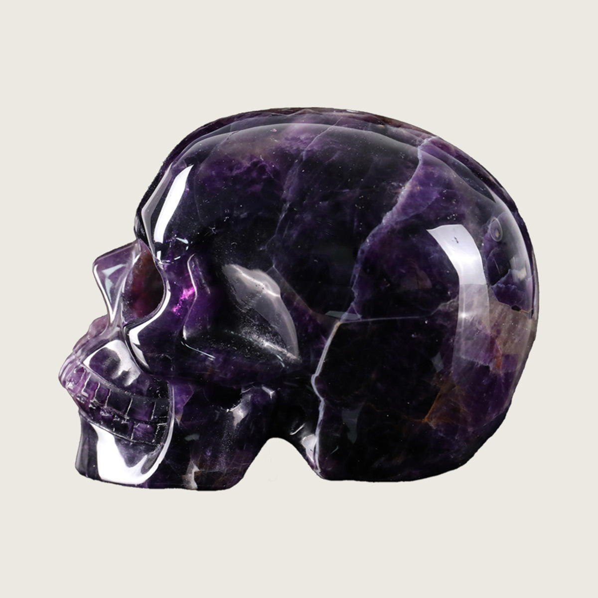 3.0" Dream Amethyst Crystal Skull Carving  #SKH30078
