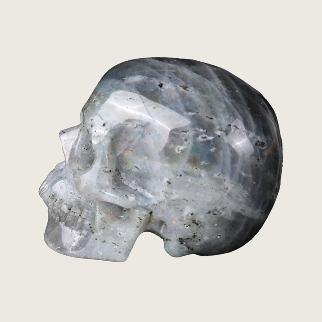 3.0" Labradorite Crystal Skull Carving  #SKH30040