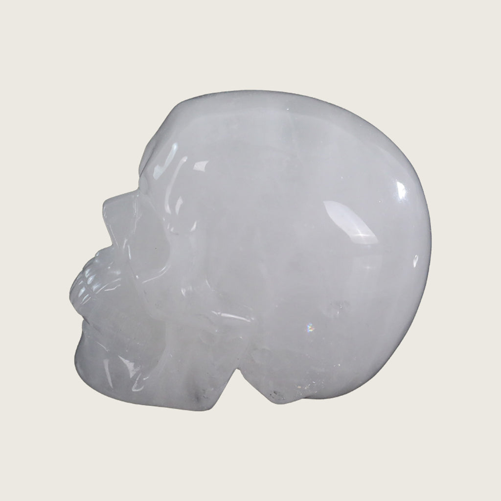 3.0" Angolan Quartz Crystal Skull Carving  #SKH30061
