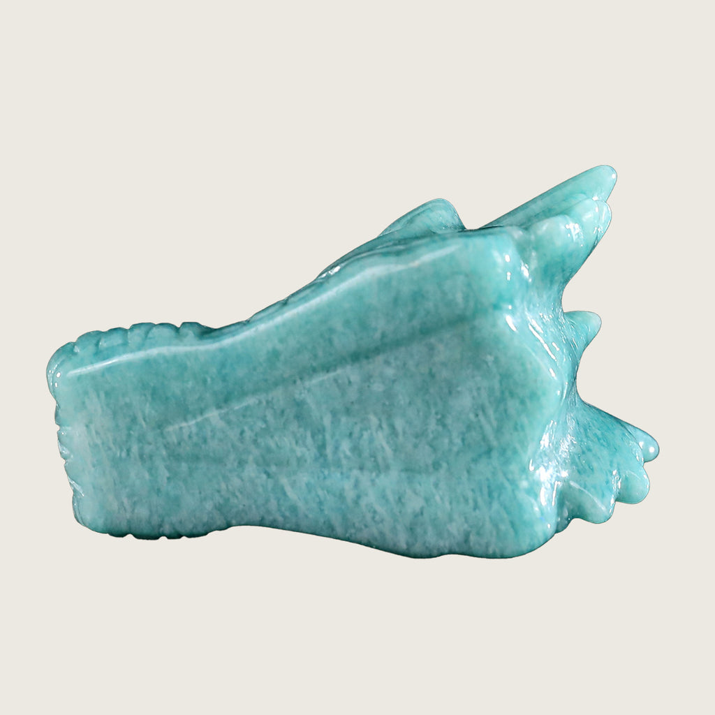 2.4" Amazonite Dragon Skull Carving  #CSC0006