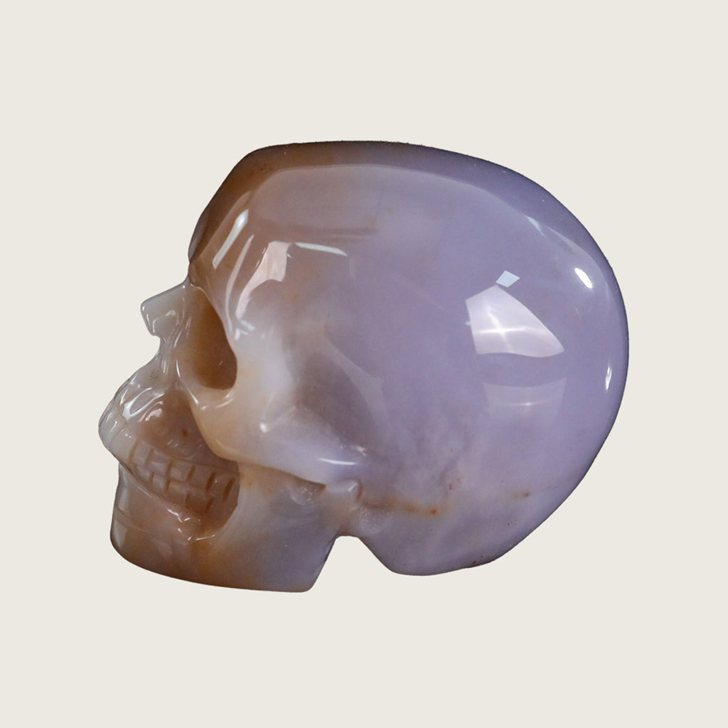 2.2" Chalcedony Jasper Crystal Skull Carving  #SKH22064