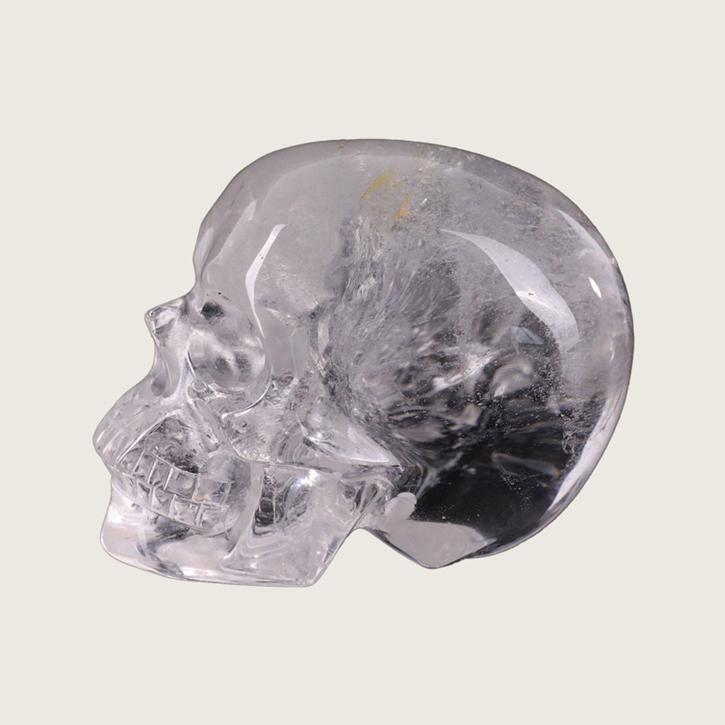2.2" Clear Quartz Crystal Skull Carving  #SKH22033