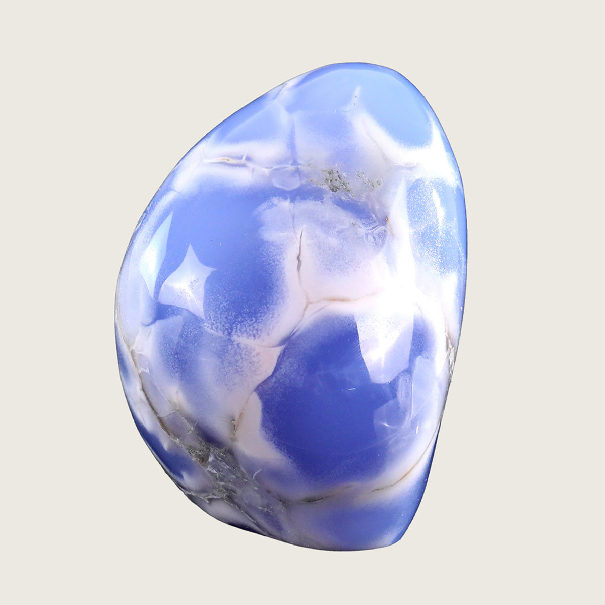 4.2" Blue Chalcedony Polished Stone Carving  #CHA0002